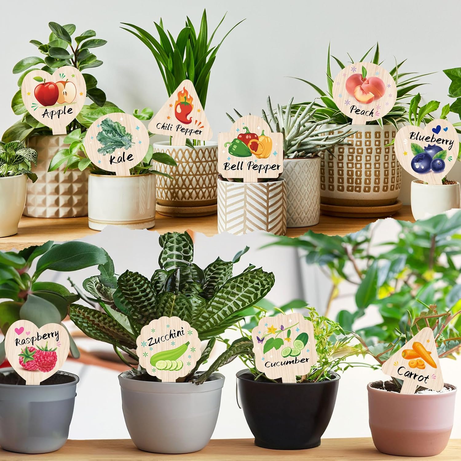 Garden Plant Labels — 15 Pack, Waterproof