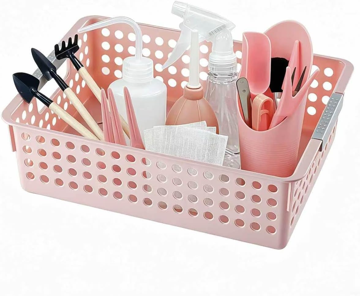Mini Garden Tool Set for Succulents — with Pot, Pink
