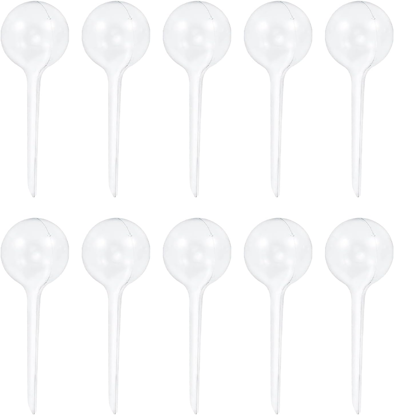 Transparent Watering Bulbs — 10 Pack, 13 × 5 cm